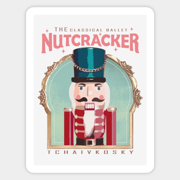 Retro Vintage Christmas Ballet The nutcracker Sticker by Vintage Fandom